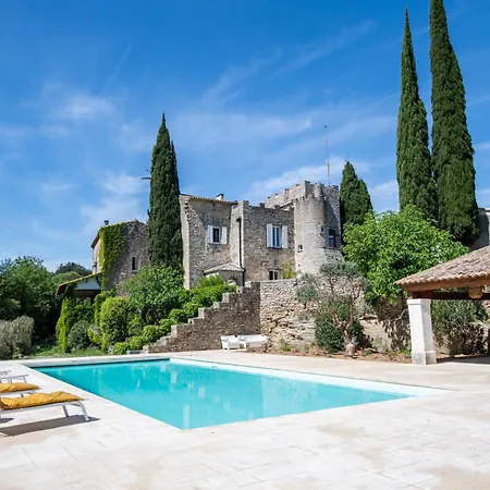 Βίλα Chateau Les Boissieres Aux Portes D'uzes 26 Couchages Piscine Sauna En Bord De Riviere Cadre Exceptionnel *