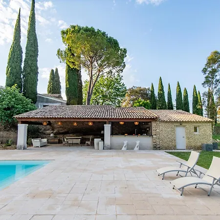 Chateau Les Boissieres Aux Portes D'uzes 26 Couchages Piscine Sauna En Bord De Riviere Cadre Exceptionnel Sanilhac-et-Sagries