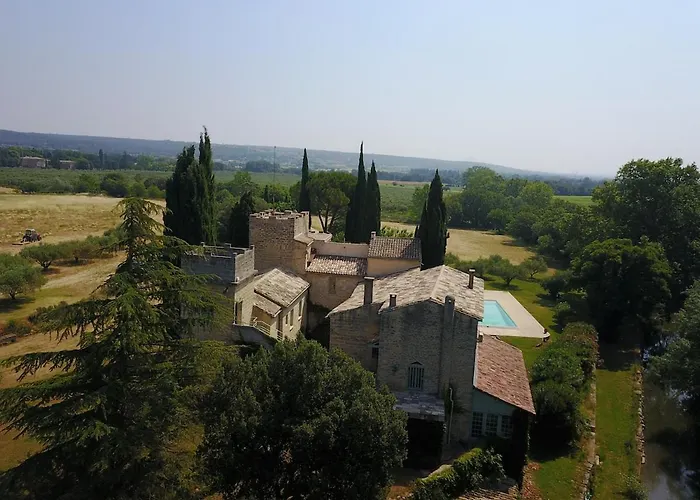 Chateau Les Boissieres Aux Portes D'uzes 26 Couchages Piscine Sauna En Bord De Riviere Cadre Exceptionnel *